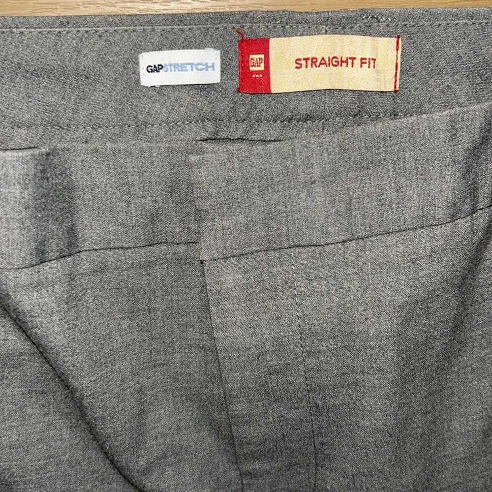 GAP STRAIGHT FIT Men's Gray Dress Pants
